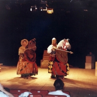 Rehearsal of Man of La Mancha, GSA, Guildford & Gitis Theatre, Moscow 1994