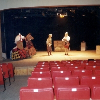 Rehearsal of Man of La Mancha, GSA, Guildford & Gitis Theatre, Moscow 1994