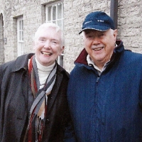 Frances Hughes, Chair of the Irving Society, and Michael Gaunt